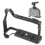 Camera Cage for Nikon Z50, Video Camera Cage Rig with 1/4 & 3/8 Thread, for Arca Port Quick Release Plate, Aluminum Video Cage Rig Stabilizer