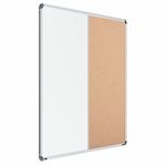 Scholar Art® Iris 2-in-1 Combination Board (Magnetic White Marker Board + Cork Notice Pin-up Board) for Home, Office & School | 4x5 Feet (120x150 cm)