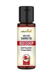 Naturoman Cold Pressed Rosehip Seed Carrier Oil |Suitable for All Skin Types |100% Pure & Natural |For Skin Lightening, Pigmentation, Stretch Marks, Acne Scars, Wrinkles |Pack of 1 |30 ml each