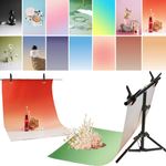 7PCS Tabletop Product Paper with Stand Photography Backdrops Small Photo Background Double-Side 22x34IN Seamless Flat Lay Paper Props Shoot for Food Jewlery Cosmetics