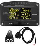 9V to 16V LCD Screen Car Dashboard Gauge DO907OBD Accurate Multifunctional Dash Race Display Car OBD2 Multifunctional Display for Car