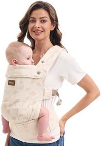 Momcozy Baby Carrier - Ergonomic, Cozy and Lightweight Carrier for 7-45lbs, Effortless to Put On, Ideal for Hands-Free Parenting, Enhanced Lumbar Support, Purehug for Infant to Toddler, Geometry