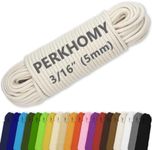 PerkHomy Cotton Rope 3/16" (5mm) 10