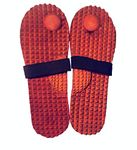 INDIGENOUS Wooden Acupressure Massager Khadau Health Care Slippers for Acupuncture or Acupressure Therapy/Therapeutic/Great Relaxing Slippers for Both Men and Women (Size-10)