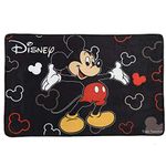 Kuber Industries Disney Mickey Mouse Anti-Slip Door Mat 23"x15" (Black) - CTKTC46041