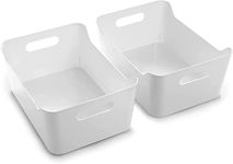 SMALL PLASTIC STORAGE BIN [6 PACK] 