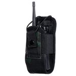 Kyrio Walkie Talkie Pouch Radio Holster Case Molle Radio Holder Walkie Talkie Case for Duty Belt Radio Holster Tactical Hunting Intercom Bag Interphone Pouch (1 Pack, Camo Black)