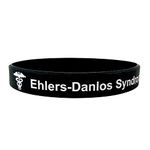 Ehlers Danlos Syndrome Medical Alert Wristband Bracelets Silicone ID Band Awareness condition Mens Womens Medic Adult Gift UK (1 band only)