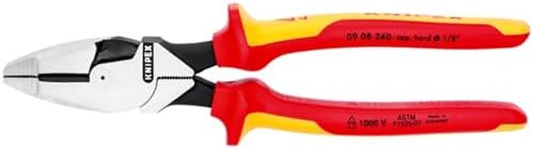 Knipex 09 08 240 US 9.5-Inch Insulated Ultra-High Leverage Lineman's Pliers