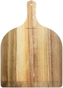 Wood Pizza Peel 12 inch, 12" x 14" Large Pizza Spatula, Cutting Board for Baking Homemade Pizza and Bread