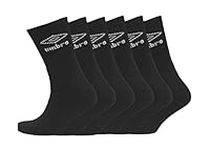 Umbro - Men's Sport Performance Socks (6 pair pack) (Black)