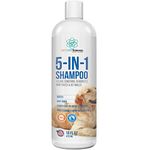 PET CARE Sciences 16 floz 5 in 1 Dog Shampoo for Itchy Skin - Sensitive Skin Dog Shampoo for Smelly Dogs - Dog Shampoos & Conditioners - Made in The USA