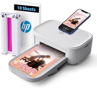 HP Sprocket Studio Plus 4x6 Wireless Instant Photo Printer, 10 Sheets + Cartridge, Wi-Fi, Premium Dye Sublimation, Compact Home Use, Prints Vibrant Color Pictures, Editing App for Creative Photos