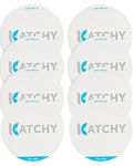 Katchy Indoor Fly Trap - Catcher & Killer for Mosquito, Gnat, Moth, Fruit Flies - Non-Zapper Traps for Buzz-Free Home (8-Pack Glue Boards for Duo Model, White)