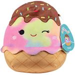 Squishmallows 8" Glady The Rainbow Ice Cream - Officially Licensed Kellytoy Plush - Collectible Soft & Squishy Stuffed Animal Toy - Add Glady to Your Squad - Gift for Kids, Girls & Boys - 8 Inch
