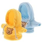 BESTonZON 2pcs Bear Doll Dress up Clothes Stuffed Animals Stuffed Bear Outfit Replaceable Bear Clothes Hoodie