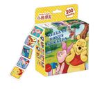 FEIFEI'S BOW 200pcs Kids Toddlers Princess Elsa Mickey Mouse Dinosaur Stickers Party Bag Fillers Boys Girls Teachers as Reward Craft Scrapbooking in Box Gift Set (Winnie The Pooh)