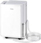 AEOCKY 2800 Sq.Ft Dehumidifier with Drain Hose, 40 Pint/D Compressor Dehumidifier for Home, Bathroom, Bedroom, Basement, 0.5 Gallon Water Tank Capacity, Intelligent Humidistat, Quiet