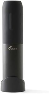 Rabbit Compact Electric Corkscrew Wine Bottle Opener, Black, 10.75 inches