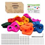 Trymaker Rock Climbing Holds,Climbing Wall for Kids,30PCS Climbing Set for Adult Indoor and Outdoor