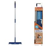 Bona Premium Microfiber Floor Mop | for Wood, Stone, Tile, Marble, Granite, Vinyl & Laminate Surface | Wet & Dry Floor Cleaning | Home, Kitchen, Office Use | Washable, Removeble & Easily Attach Pad