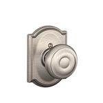 Schlage F170 GEO 619 CAM Camelot Collection Georgian Decorative Trim Knob, Satin Nickel