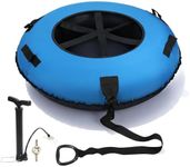 Large Snow Tube for Adults - Thickened Bottom Heavy Duty Inflatable Snow Sled with Handles, Outdoor Winter Toys Christmas Fun Sports