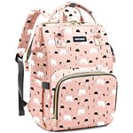 PACKNBUY Diaper Bag for Mothers Mom Stylish Big Size Spacious Pink