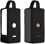 kwmobile Silicone Case Compatible with Marshall EMBERTON - Case Protective Mini Speaker Cover - Black