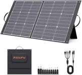 ZOUPW 100W Portable Solar Panel for Power Station,9BB Ultralight Foldable Solar Charger USB-A USB-C Output,23.5% High Efficiency IP67 Waterproof Adjustable Kickstands for Camping RV Blackout