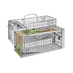 The Big Cheesedefenders Rat and Squirrel Cage Trap Humane, Easy to Bait and Set, Long-Lasting Galvanised Metal