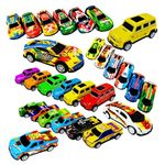 KC FAST Pack of 24 Mini Pull Back Metal Car Toy for Kids Fun Play Game Die Cast Metal Cars