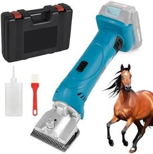 Tondeuse pour Chevaux, tondeuse professionnelle Compatible avec Makita Batteries, 6 vitesses, 35 dents, tondeuse sans fil pour chevaux, Adaptée à tous les types de pelage pour cheveux épais et emmêlés