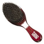 Torino Pro Wave Brush #570 By Brush King - Medium Hard Curve 360 Waves Brush - Made with Reinforced Boar & Nylon Bristles (360 Waves Brushes)