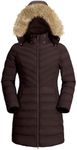 Pioneer Camp Women's Winter Coats Warm Thicken Long Puffer Jacket Waterproof Quilted Parka with Removable Faux Fur Hood