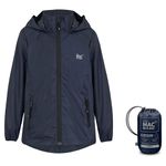 Mac in a Sac - Mini Origin II - Packable Waterproof Jacket for Boys & Girls - Lightweight and Breathable Raincoat that Packs into its own Bag - Navy - 5-7 Years