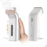 Portable Travel Steamer for Clothes,Dual Voltage & Wrong Voltage Alarm,100-240V Steamer & Iron 2 In 1,Integrated Large 170ml Tank Travel size,12-Min Continuous Steam,Fast Handheld Wrinkle Remover