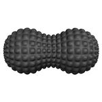 SELEWARE Peanut Massage Ball, Peanut Double Lacrosse Massage Roller Ball for Back Neck Shoulder Spine Legs Hips, Deep Tissue Peanut Roller Ball Trigger Point Muscle Massage Ball, Black