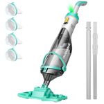VIVOHOME Cordless Pool Vacuum with Telescopic & Extension Poles 278cm 18.5 GPM Suction 60 Min Run Time Handheld Cleaner Rechargeable with Battery Indicator for Pools Spas Hot Tubs