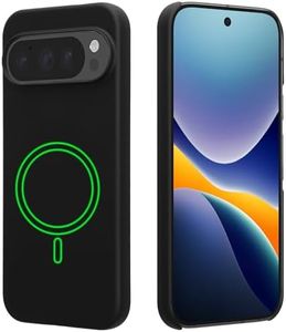 kwmobile Carcasa Compatible con Google Pixel 9 Pro XL Funda - Case TPU y Silicona Ultrafino con Forro de Microfibra - Apta para Carga Inalámbrica - Negro