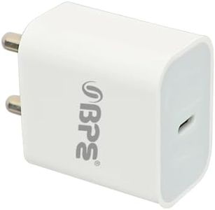 BPE Turbo 35W Type-C PD Wall Charger Power Adapter for Andriodphones, Tablets | QC3.0 USB Output | Portable & Compact | White