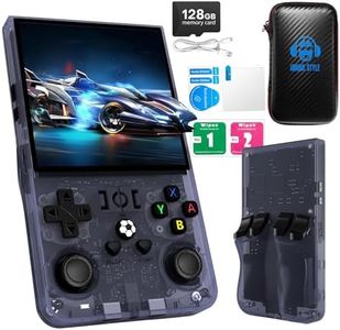2026 R36MAX Retro Handheld Game Console with 128GB, 30000+ Classic Games & 30+ Simulators, 4000mAh Rechargeable Portable Handheld with Linux System 4.0-in 4k HD IPS Screen Video Player - (Black)