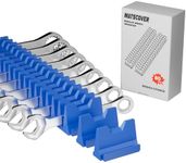 80 PCS Modular Wrench Organizer Wrench Holder - Wrench Tool Organizers for Tool Drawer Storage, Wrench Storage Set with Metric & SAE Label, Wrench Rack Tool Gift for Professional Mechanics Men, Blue