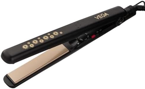 Vega Keratin Glow Hair Straightener for Women with Keratin-Infused Floating Plates, Quick Heat up, Adjustable Temperature Settings, Hair Straightener for Women, (VHSH-20)