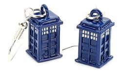 bluebubble TIME TRAVELLER Phone Box Charm Dangle Earrings on Gift Card