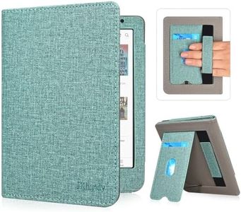 JKhandy Stand Case for Kobo Clara BW/Colour 6 Inch 2024 Release, Premium PU Leather Sleeve Cover with Card Slot, Hand Strap and Atuo Sleep/Wake, Agave Green