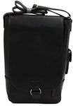 Primeware Vino2 Two Bottles Saddle Leather Wine Tote Messenger Carrier (Black)