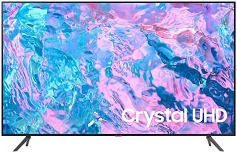 SAMSUNG 75-Inch Class Crystal UHD CU7000 Series PurColor, Object Tracking Sound Lite, Q-Symphony, 4K Upscaling, HDR, Gaming Hub, Smart TV with Alexa Built-in (UN75CU7000, 2023 Model)