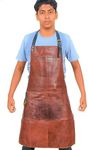 Vintage Brown Leather Apron - Unise