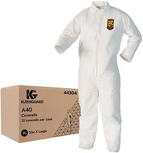 KleenGuard™ A40 Liquid & Particle Protection Coveralls (44304), Zipper Front, White, XL (Qty 25)